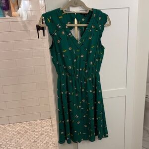 41 Hawthorn Green Floral Midi Dress